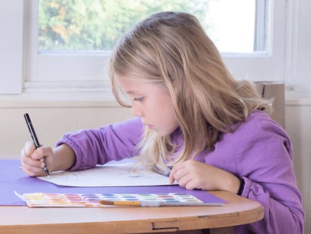 کمک به کودک خود در یادگیری نقاشی