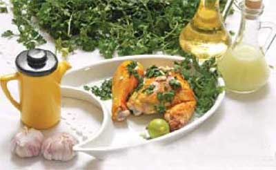 خوراک مرغ با سیر و لیمو,طرز تهیه خوراک مرغ با سیر و لیمو