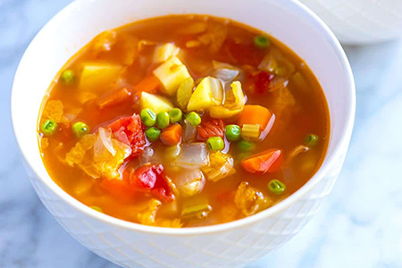 مواد لازم برای پخت سوپ سبزیجات,روش های درست کردن سوپ سبزیجات,دستورهای پخت سوپ سبزیجات