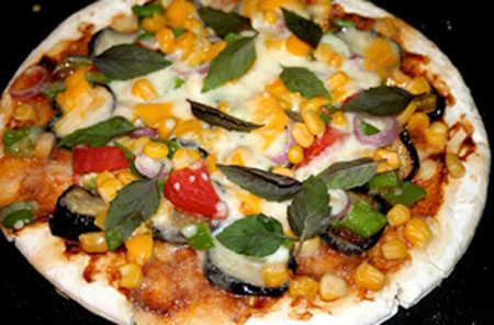 پیتزا سبزیجات,طرز تهیه پیتزا سبزیجات