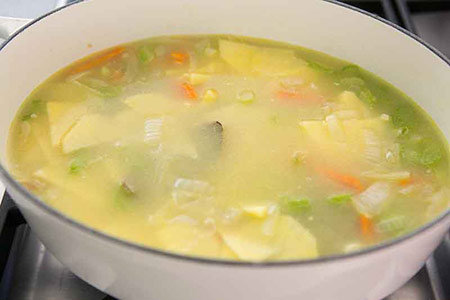 طرز تهیه انواع سوپ,پخت سوپ گل کلم