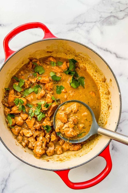طرز تهیه کرایی مرغ با ماست خامه خورش مرغ و ماست هندی