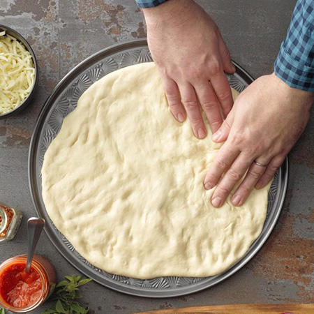 طرز پخت پیتزا مخلوط،نکاتی برای تهیه ی خمیر پیتزا
