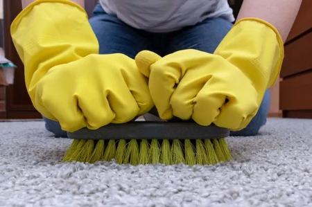 از بین بردن زردی فرش بعد از شستن   