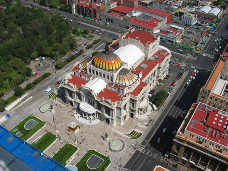 قصر هنرهای زیبا در مکزیک, تصاویر قصر هنرهای زیبا در مکزیک, مکانهای تاریخی مکزیک