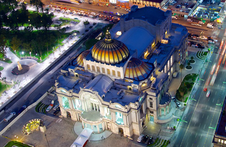 تصاویر قصر هنرهای زیبا در مکزیک,قصر هنرهای زیبا در مکزیک, مکانهای تاریخی مکزیک