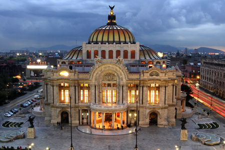 قصر هنرهای زیبا در مکزیک,مکانهای تاریخی جهان, مکانهای تاریخی مکزیک