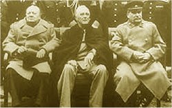 سران سه دولت در فوریه 1945 در یالتا