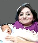 الويسا و نوزادش در بيمارستان