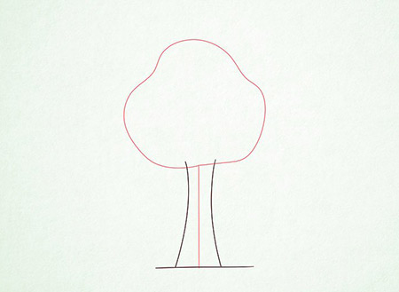 نقاشی درخت,نقاشی درخت ساده,نقاشی درخت فانتزی