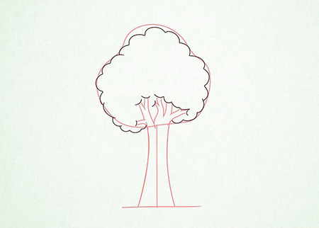 نقاشی درخت,نقاشی درخت فانتزی,نقاشی درخت ساده