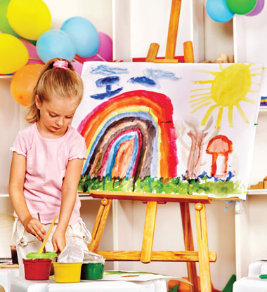 نقاشی کودک,بهترین کلاس ها برای کودک,افزایش تمرکز کودک