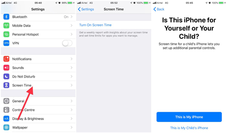 قابلیت Screen Time در iOS 12, ویژگی اسکرین‌ تایم iOS 12
