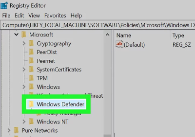  چگونگی فعال windows defender, مشکل windows defender