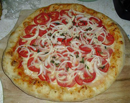 پیتزا پیاز,طرز تهیه پیتزا پیاز