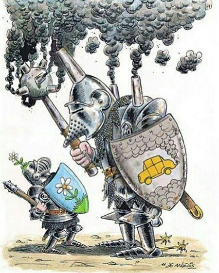 کاریکاتور در مورد آلودگی هوا, کاریکاتور آلودگی
