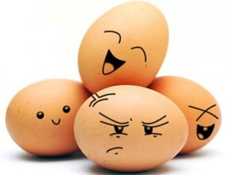 عکس های خنده دار تخم مرغ, هنرنمایی با تخم مرغ
