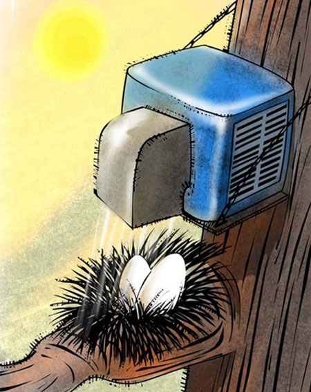 کاریکاتور گرمای هوا, مطالب طنز و خنده دار