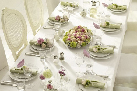 ایده هایی برای تزیین میز غذاخوری عروس,مدل تزیین میز غذاخوری عروس