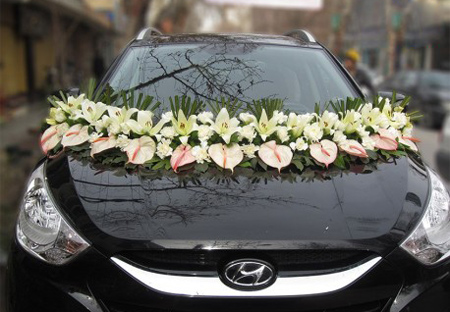 ماشین عروس, گل آرایی ماشین عروس