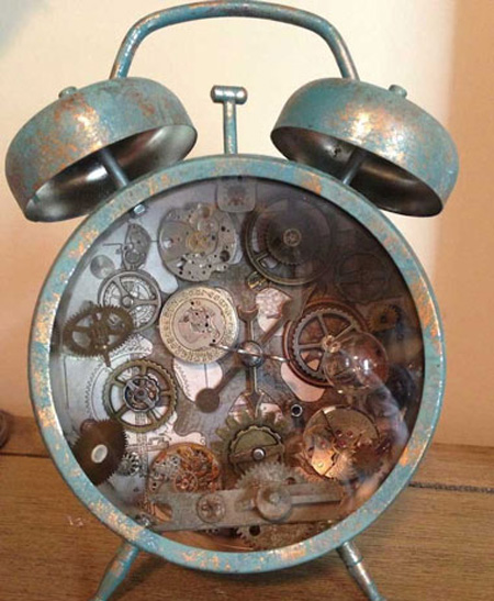 ساخت دکوری با ساعت کوکی های قدیمی,تزیین ساعت های قدیمی