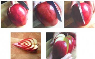 تزیین سیب,میوه آرایی