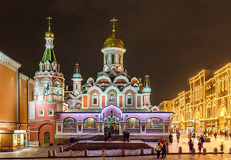 کلیسای کازان, کلیسای کازان در روسیه, کلیسای کازان در مسکو