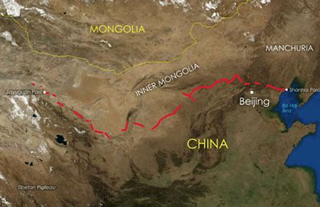 دیوار چین,طول دیوار چین,عکس دیوار چین