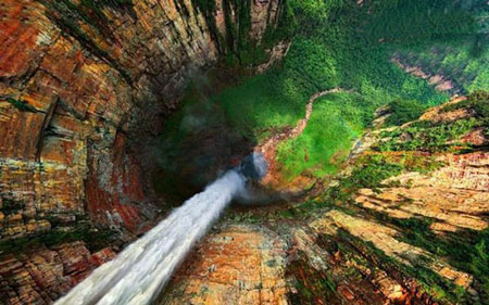 آبشار آنجل,تصاویر آبشار آنجل,عکسهای آبشار آنجل