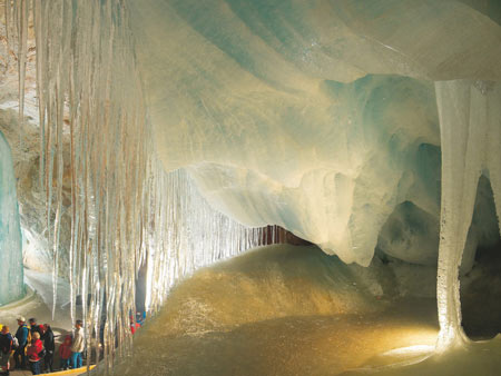 غار آیس ریزن‌ وِلت اتریش,غار Eisriesenwelt, تصاویر غار آیس ریزن‌ وِلت