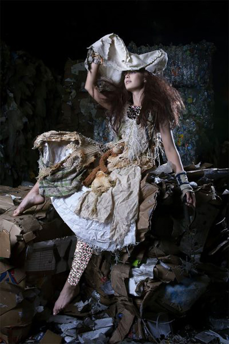 طراحی لباس های ساخته شده از زباله, ایده های ساخت لباس با زباله