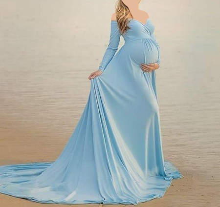 ایده هایی برای لباس بارداری, لباس بارداری دنباله دار