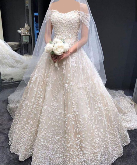 لباس عروس کارشده, لباس عروس ساده