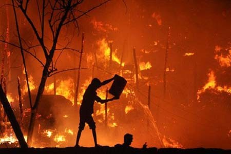 تصاوير,تصاوير زيبا,تصاوير روز,آتش سوزی در هند,عکس