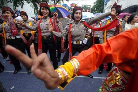 یک فستیوال سنتی در جاوا اندونزی