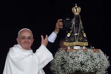 استقبال از پاپ فرانسیس در برزیل
