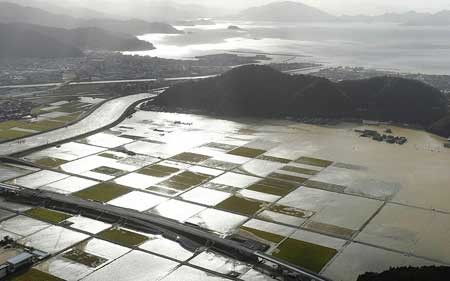 منطقه اوبامای ژاپن و طوفان سیل آسای مان-یی