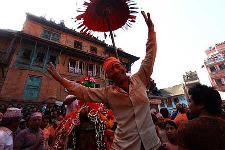 تصاویر دیدنی,تصاویر جالب, جشن های آغاز سال نو در نپال 