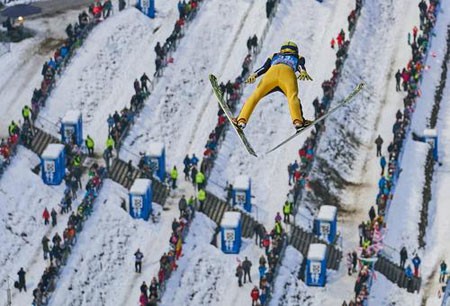 عکسهای جالب,عکسهای جذاب,مسابقات جهانی اسکی پرش 