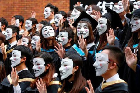 عکسهای جالب,عکسهای جذاب,دانشجویان هنگ‌کنگی 