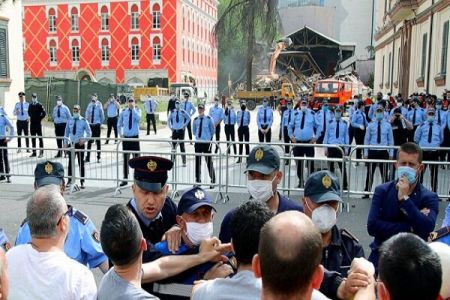 اخبار,اخبار بین الملل,درگیری پلیس با معترضان در آلبانی