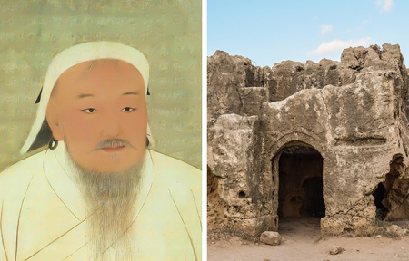 کشف شهر گمشده در صحرای کالاهاری, مقبره چنگیز خان